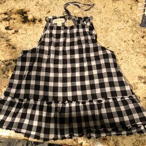 gingham anthropologie tank